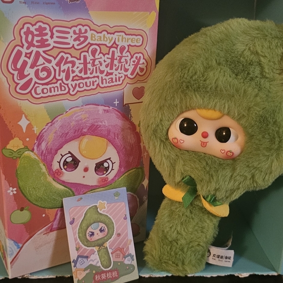 POP MART Other - Baby Three Comb Your Hair Doll w/ Box & Card – Cute Planet Plush Figure